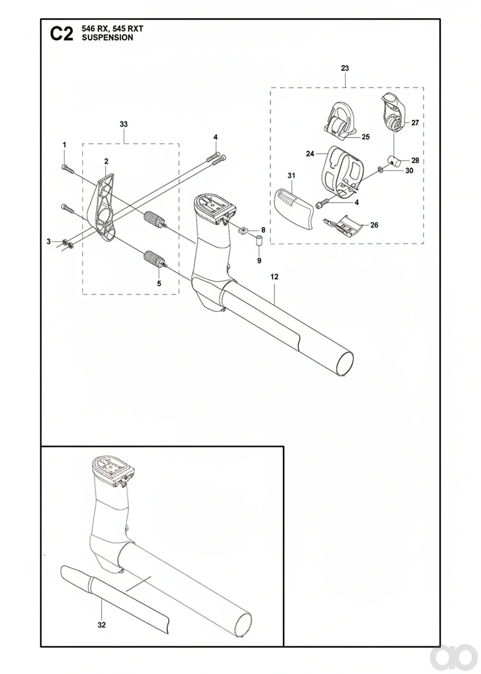Husqvarna - 581979003 - Suspension (RX, RXT, Magnesium)