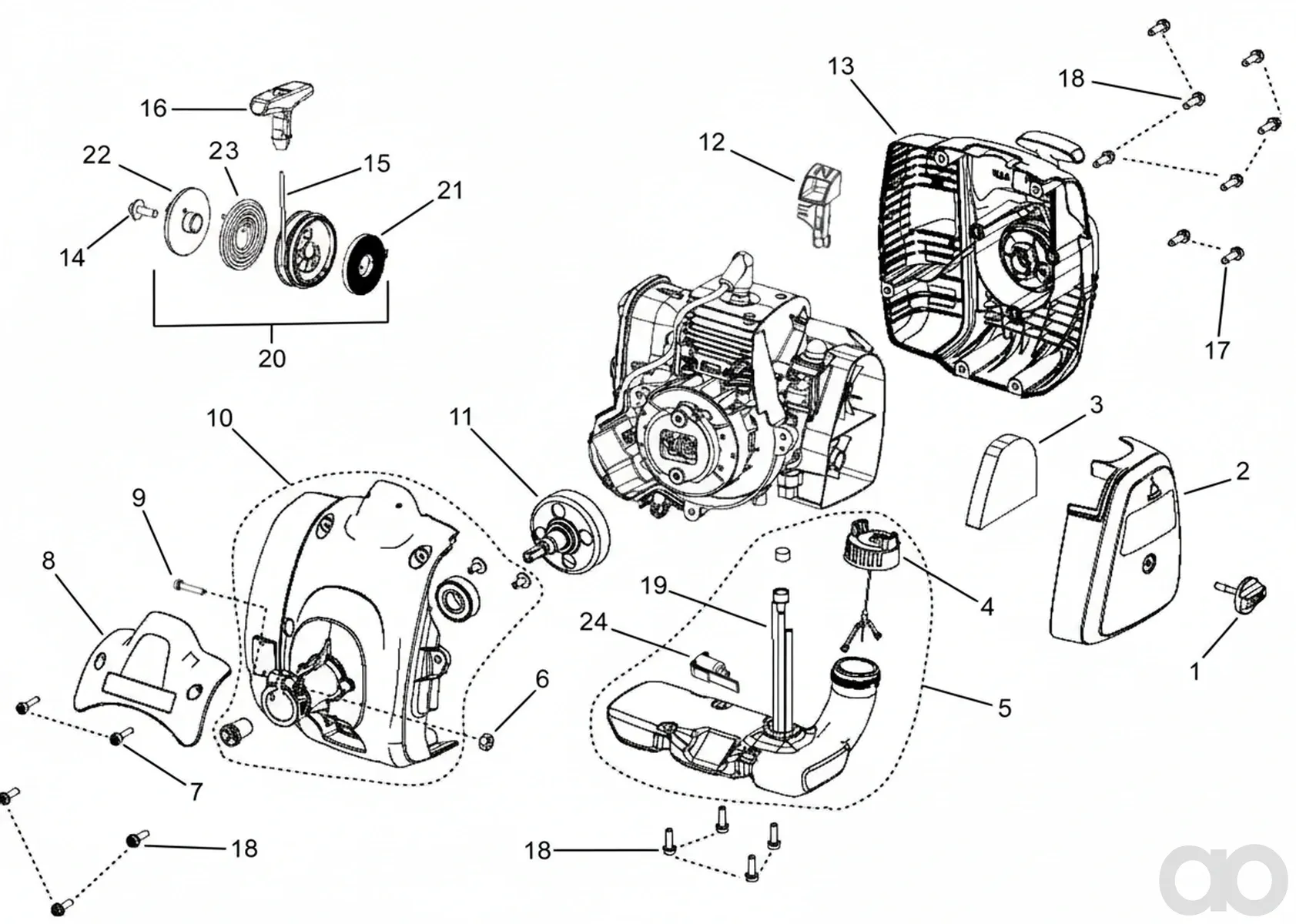 Husqvarna - 584993801 - Clutch Cover Assembly