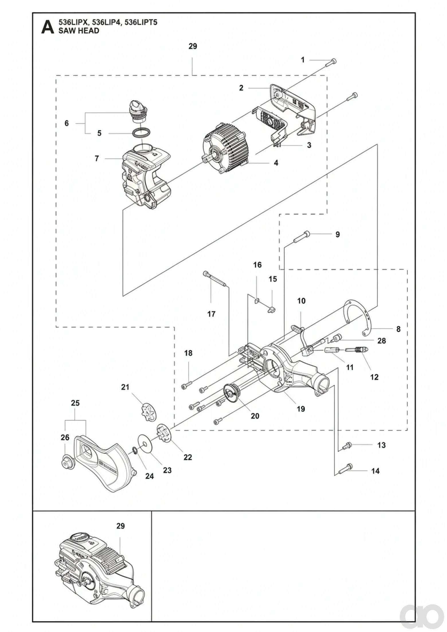 Husqvarna - 587347302 - Pump Pinion (LiPX EU, LiP4 US, LiPT5 US/CA)