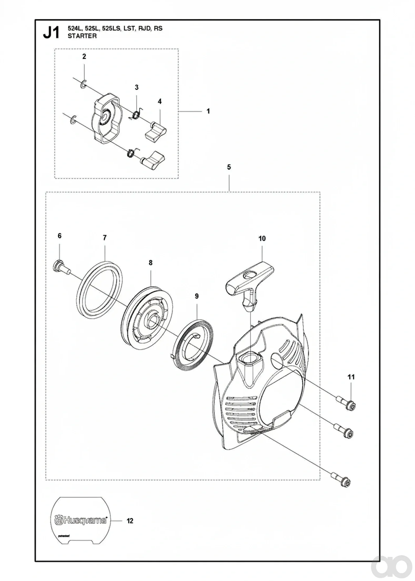 Husqvarna - 596249001 - Starter Assy