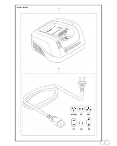 Husqvarna - 967091401 - Battery Charger (QC330 Charger 330W, 220V-EU)