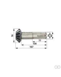 Krone - 00416336 - Pinion Shaft 16T, Crown 145206 Prillinger