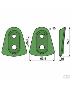 Krone - 00416355 - Knife Holder Guard Crown 253 7 Prillinger