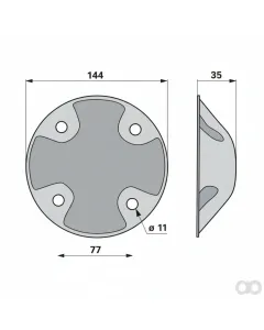 Krone - 00416400 - Cover Crown 253 047.0 Prillinger