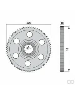 Krone - 00416401 - Spur Gear 66T, Crown 253 0 Prillinger