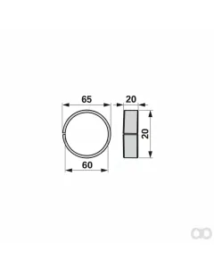 Krone - 00453516 - Bush 60 x 65 x 20 mm, Crown Prillinger
