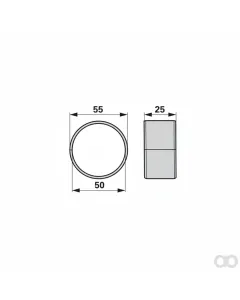 Krone - 00453517 - Bush 50 x 55 x 25 mm, Crown Prillinger