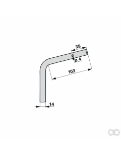 Krone - 00453520 - Bolt 14 x 200 mm, Crown 264 Prillinger