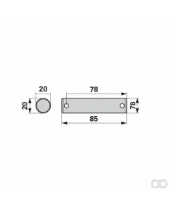 Krone - 00453523 - Bolt 20 x 85 mm, Crown 143 4 Prillinger