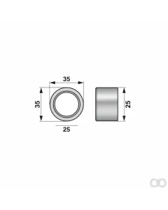 Krone - 00453524 - Roller 25 x 35 mm, Crown 15 Prillinger