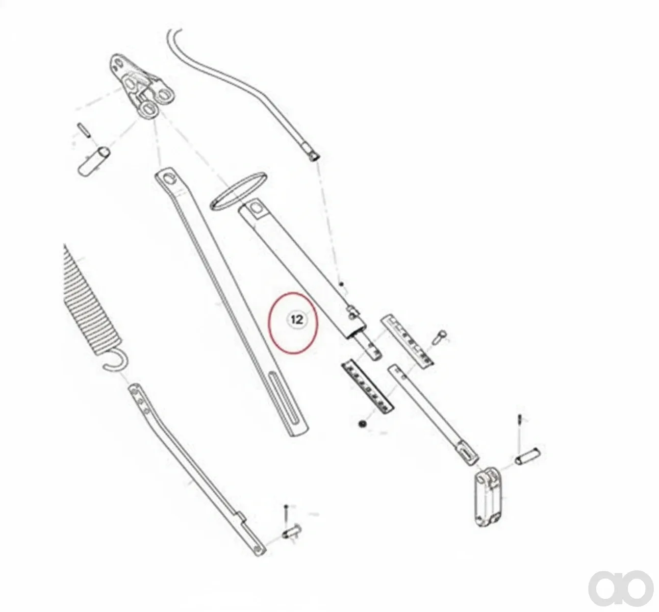 KUHN - 131256 - AXLE TTHF BODY 120 D