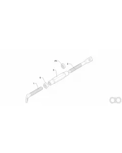 Lemken - 3028415 - Spindle M20x170 RG 39GRDZ