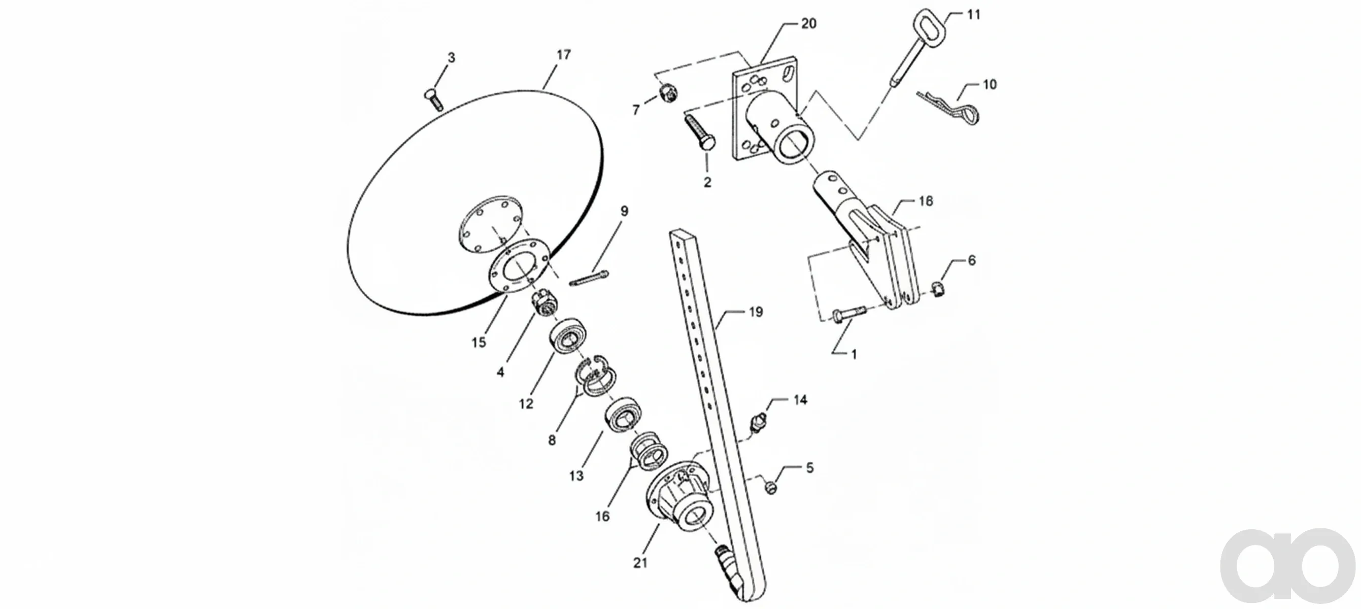 Lemken - 4427145 - Stalk With Axle