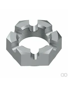 John Deere - 14H980 - Hexagonal Slotted Nut, 1/4"