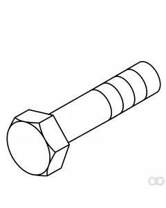 John Deere - 19M7662 - Hexagonal Head Cap Screw, M10 X 30
