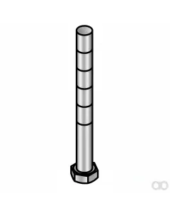 John Deere - 19M7968 - Hexagonal Head Cap Screw, M20 x 130
