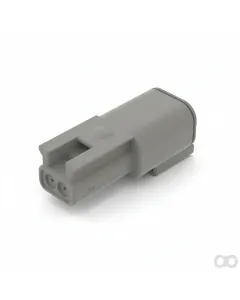 John Deere - 57M10918 - Gray External Electrical Connector Housing, 2 Cavities