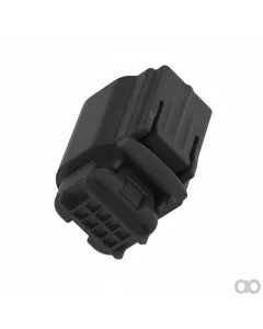 John Deere - 57M13278 - Tyco Black External Electrical Connector Housing, 8 Cavities