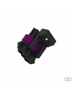 John Deere - 57M7255 - Black External Electrical Connector Housing, 3 Cavities