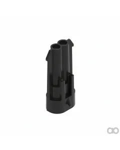 John Deere - 57M7256 - Black Internal Electrical Connector Housing, 2 Cavities