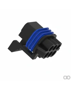 John Deere - 57M7260 - Black External Electrical Connector Housing, 6 Cavities