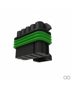 John Deere - 57M7262 - Black External Electrical Connector Housing, 10 Cavities