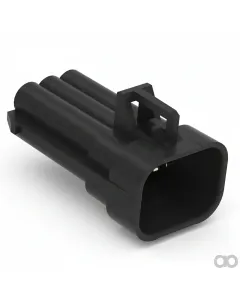 John Deere - 57M7263 - Black Internal Electrical Connector Housing, 6 Cavities