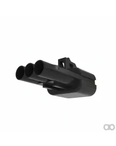 John Deere - 57M7305 - Black Internal Electrical Connector Housing, 3 Cavities