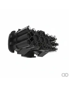John Deere - 57M7323 - Black External Electrical Connector Housing, 20 Cavities