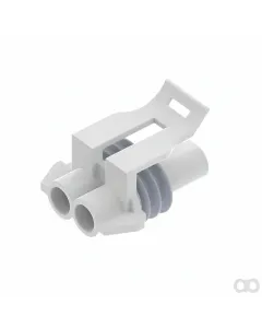 John Deere - 57M7328 - Gray External Electrical Connector Housing, 2 Cavities