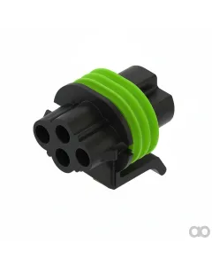 John Deere - 57M7349 - Black External Electrical Connector, 4 Cavities