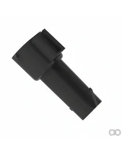 John Deere - 57M7369 - Black Internal Electrical Connector Housing, 2 Cavities
