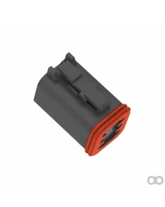 John Deere - 57M7630 - Gray Internal Electrical Connector Assembly, 6 Cavities