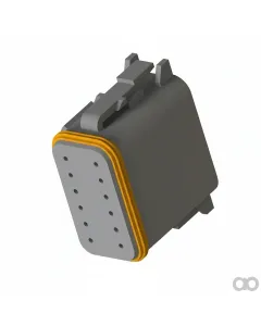 John Deere - 57M7634 - Gray Internal Electrical Connector Assembly, 12 Cavities