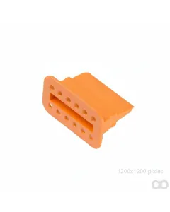 John Deere - 57M7681 - Orange Electrical Connector Terminal, 12 Cavities