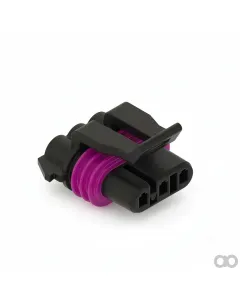 John Deere - 57M7687 - Black External Electrical Connector Housing, Cavities 3