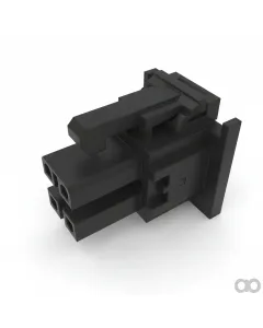 John Deere - 57M7712 - Black External Electrical Connector, 4 Cavities