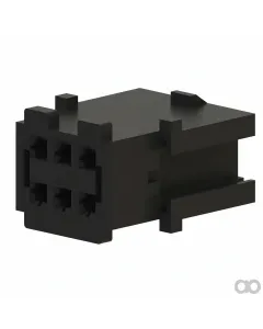John Deere - 57M7715 - Black Internal Electrical Connector Assembly, 6 Cavities
