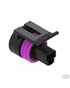 John Deere - 57M7796 - Black External Electrical Connector Housing, 3 Cavities