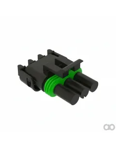 John Deere - 57M7802 - Medium Gray Internal Electrical Connector, 3 Cavities