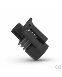 John Deere - 57M7813 - Medium Gray External Electrical Connector Housing, 2 Cavities
