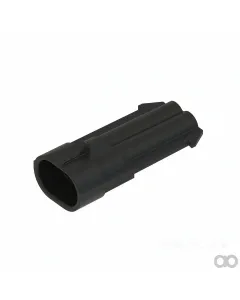 John Deere - 57M7985 - Light Gray Internal Electrical Connector Assembly, 2 Cavities