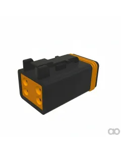 John Deere - 57M8015 - Black Internal Electrical Connector Assembly, 4 Cavities