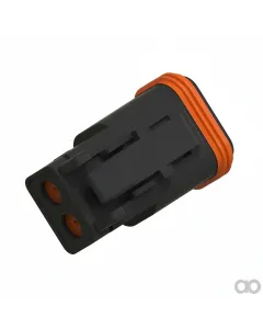 John Deere - 57M8021 - Black Internal Electrical Connector Assembly, 2 Cavities