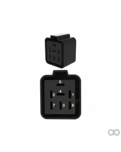 John Deere - 57M8232 - Black External Electrical Connector, 7 Cavities