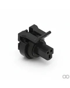 John Deere - 57M8625 - Black External Electrical Connector Housing, 3 Cavities
