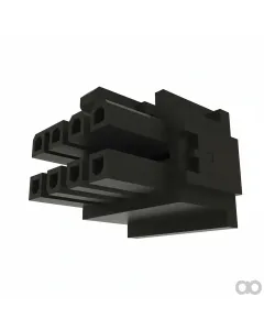 John Deere - 57M8802 - Black External Electrical Connector Housing, 8 Cavities