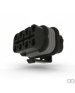 John Deere - 57M8984 - Gray Internal Electrical Connector Housing, 6 Cavities