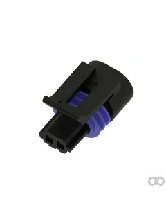 John Deere - 57M9336 - Gray External Electrical Connector Housing, 2 Cavities