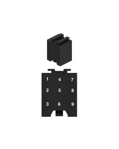 John Deere - 57M9604 - Black External Electrical Connector, 9 Cavities